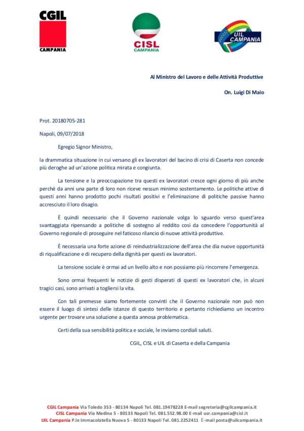 Fac simile lettera al presidente del tribunale