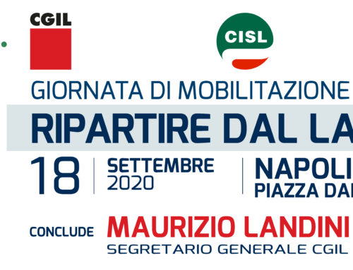 18 SETTEMBRE GIORNATA DI MOBILITAZIONE NAZIONALE